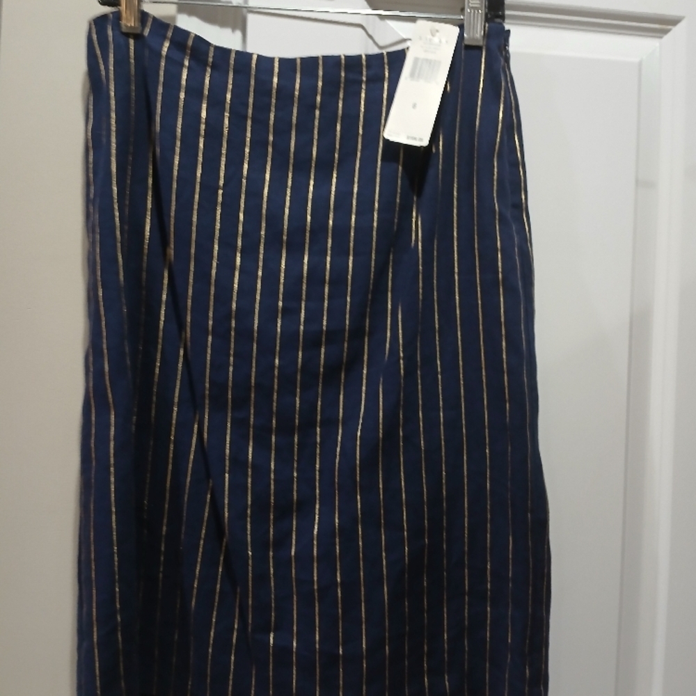 Ralph Lauren Blue Pencil Skirt Midi